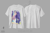 تیشرت سفید طرح دار ایمی واینهاوس، هنر دیجیتال اثر دایات بانگای | immage.ir
