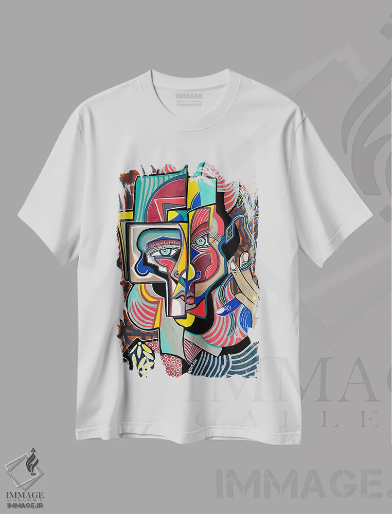 تیشرت سفید طرح دار قوانین و مقررات، هنر فاخر کلاسیک اثر دیلان گیِل | فروشگاه ایماژ