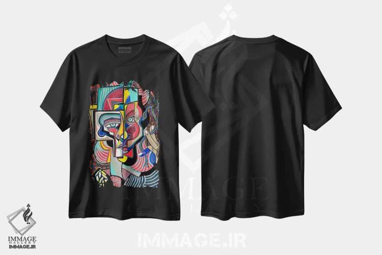 تیشرت مشکی طرح دار قوانین و مقررات، هنر فاخر کلاسیک اثر دیلان گیِل | immage.ir