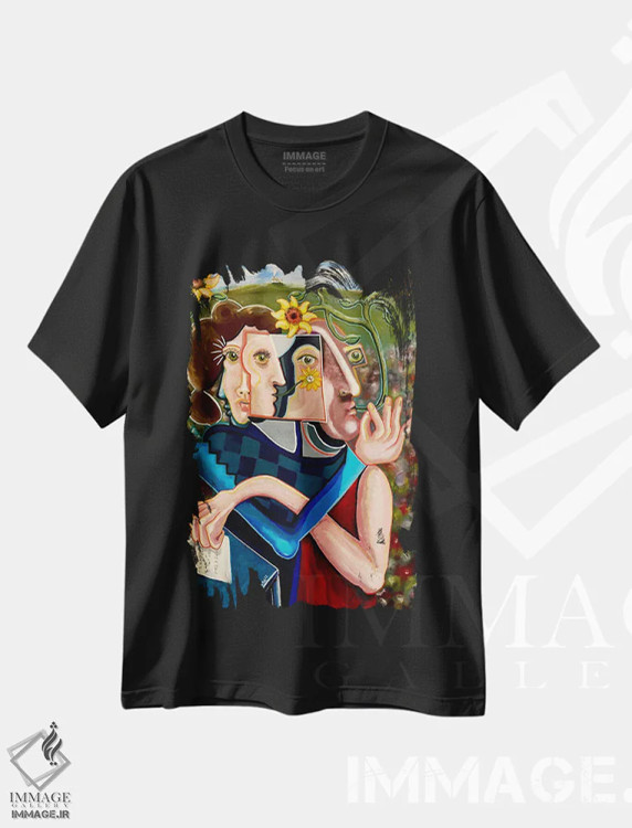 تیشرت مشکی طرح دار فهرست آرزوها، هنر فاخر کلاسیک اثر دیلان گیِل | immage.ir