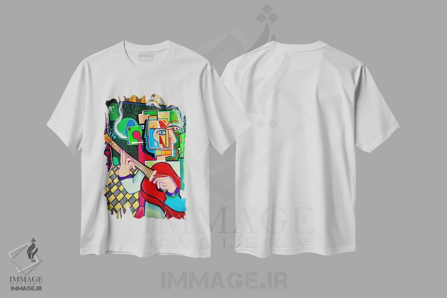 تیشرت سفید طرح دار پژواک های زیرزمین خالی، هنر فاخر کلاسیک اثر دیلان گیِل | immage.ir