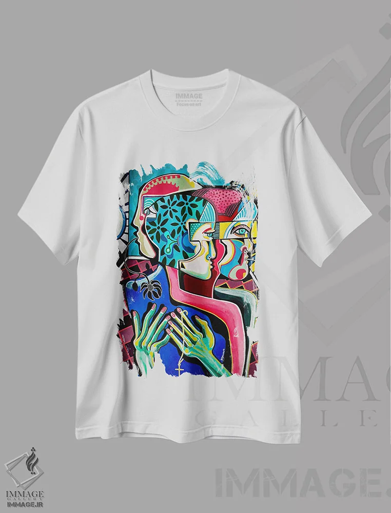 تیشرت سفید طرح دار اندوه، هنر فاخر کلاسیک اثر دیلان گیِل | immage.ir