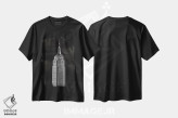 تیشرت مشکی طرح دار امپراتوری، هنر تزئینی سیاه و سفید اثر دیلان متیوز | immage.ir