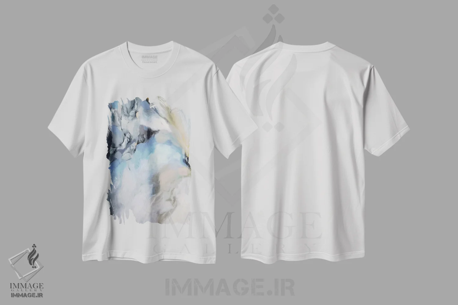 تیشرت سفید طرح دار سرنا یک اثر رادیانا کریستوا | فروشگاه ایماژ