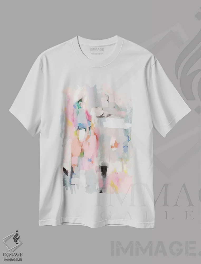 تیشرت سفید طرح دار سرنا دو اثر رادیانا کریستوا | immage.ir