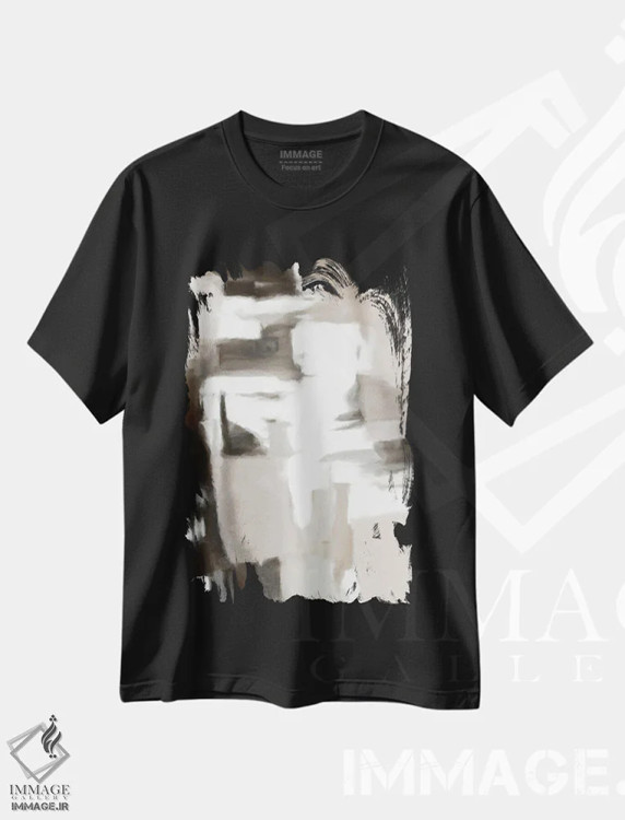 تیشرت مشکی طرح دار 抽س ن ۱۱۲۱ اثر رادیانا کریستوا | فروشگاه ایماژ