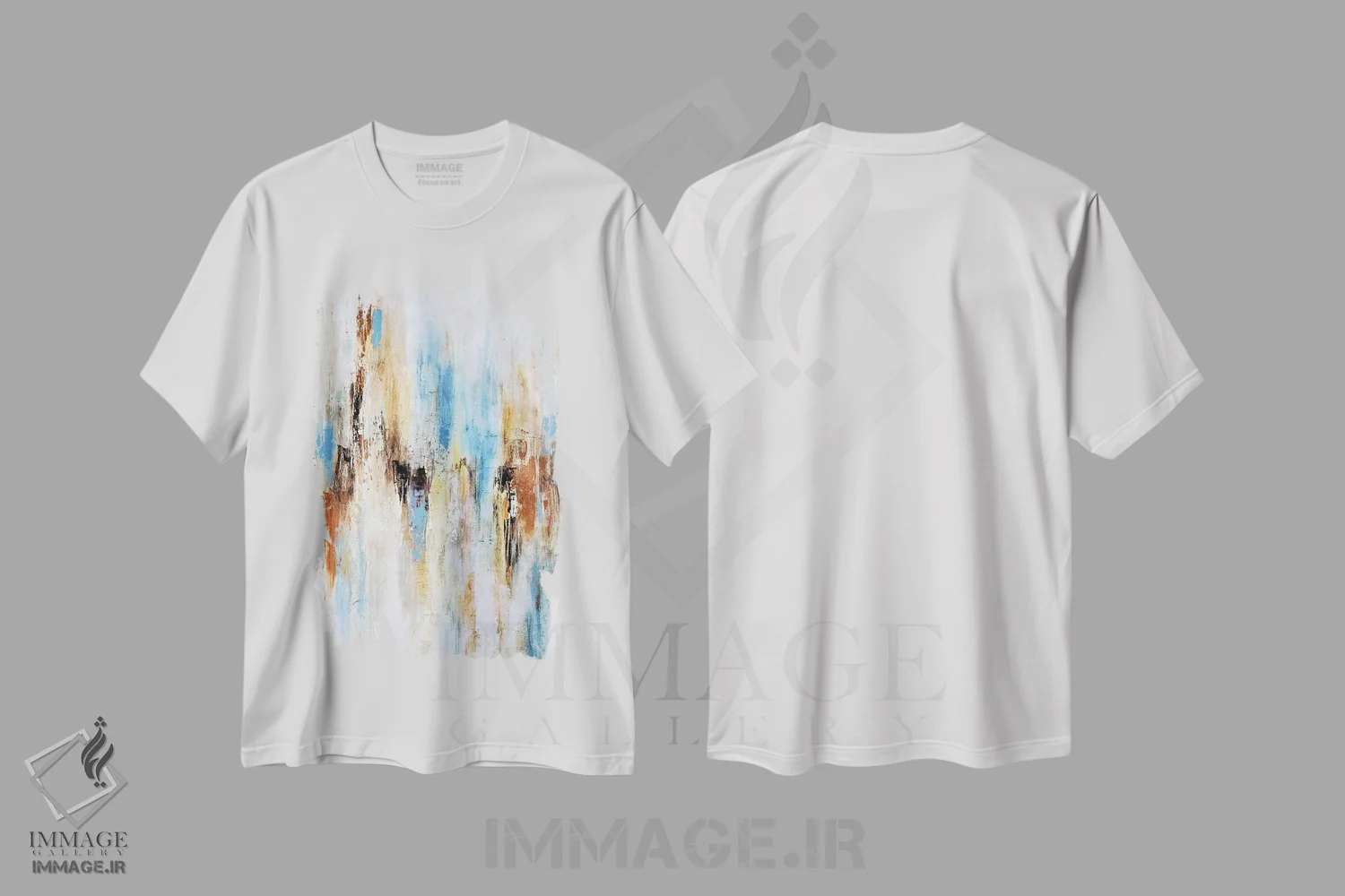 تیشرت سفید طرح دار باران تابستانی اثر رادیانا کریستوا | immage.ir