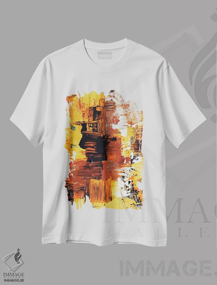 تیشرت سفید طرح دار نور اثر رادیانا کریستوا | immage.ir