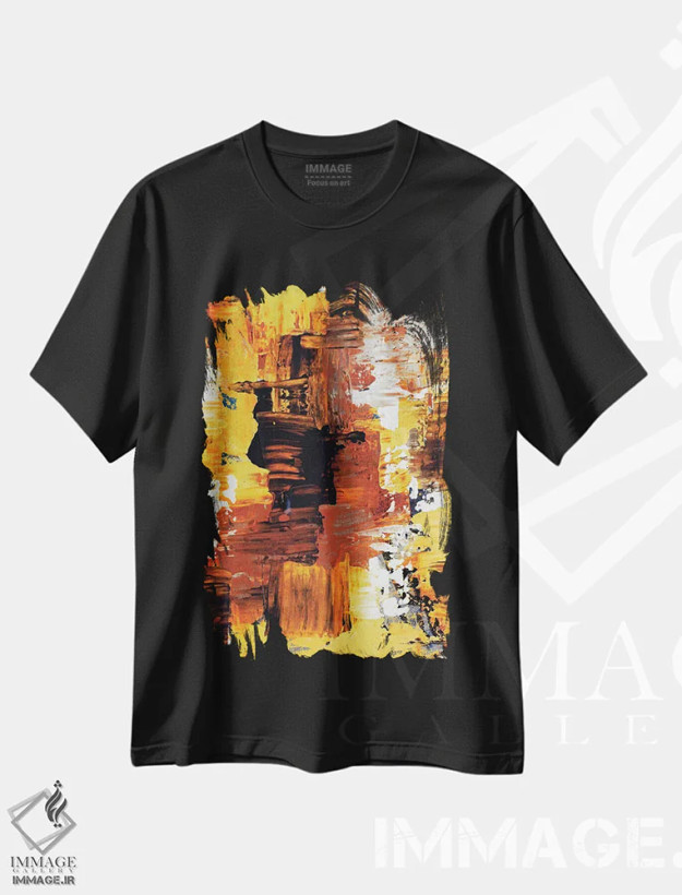 تیشرت مشکی طرح دار نور اثر رادیانا کریستوا | فروشگاه ایماژ
