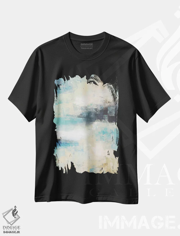 تیشرت مشکی طرح دار خاطرات دو اثر رادیانا کریستوا | فروشگاه ایماژ