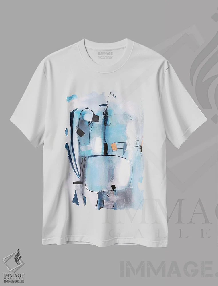 تیشرت سفید طرح دار زیر آب اثر رادیانا کریستوا | فروشگاه ایماژ