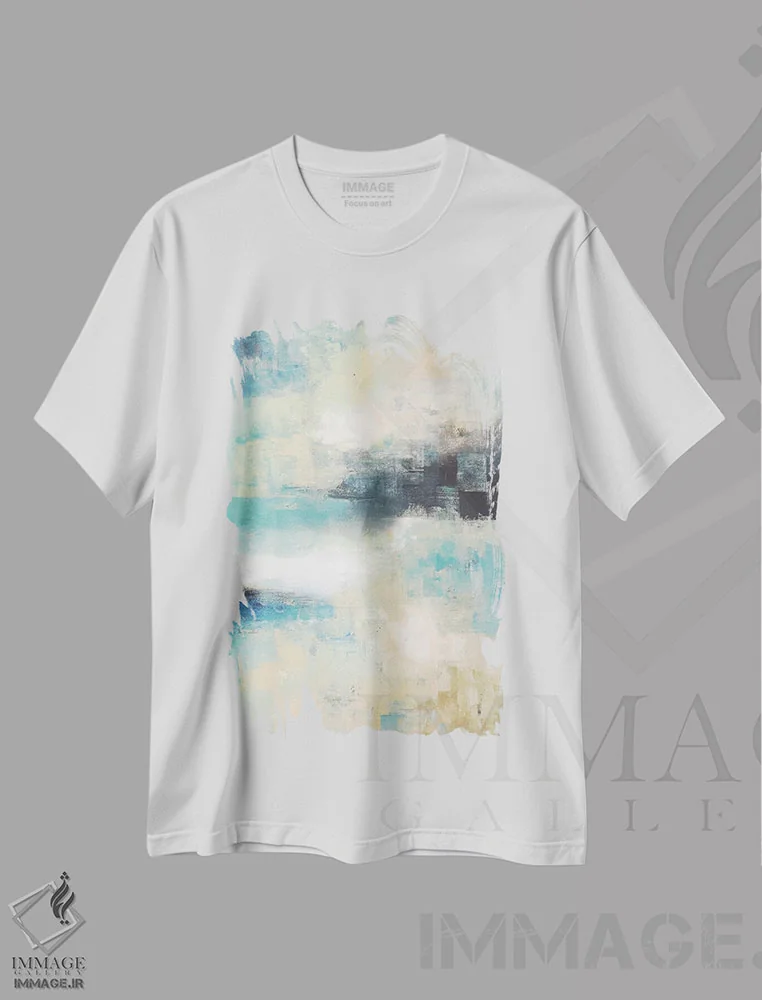 تیشرت سفید طرح دار خاطرات دو اثر رادیانا کریستوا | immage.ir