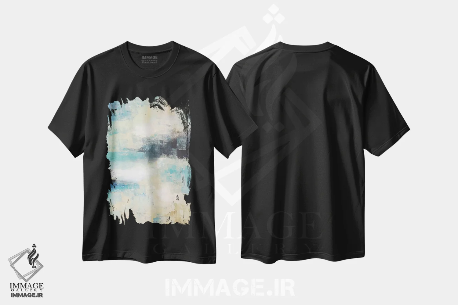 تیشرت مشکی طرح دار خاطرات دو اثر رادیانا کریستوا | فروشگاه ایماژ