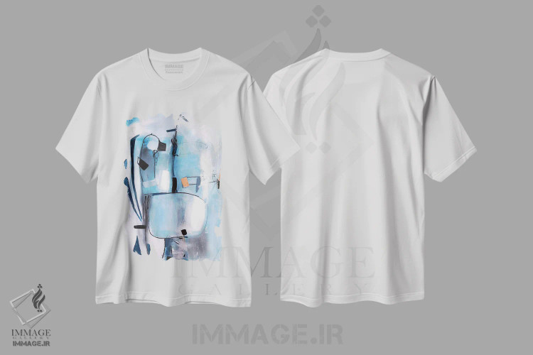 تیشرت سفید طرح دار زیر آب اثر رادیانا کریستوا | فروشگاه ایماژ