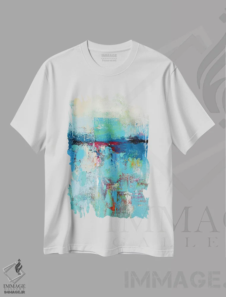 تیشرت سفید طرح دار خاطرات شاد یک اثر رادیانا کریستوا | immage.ir