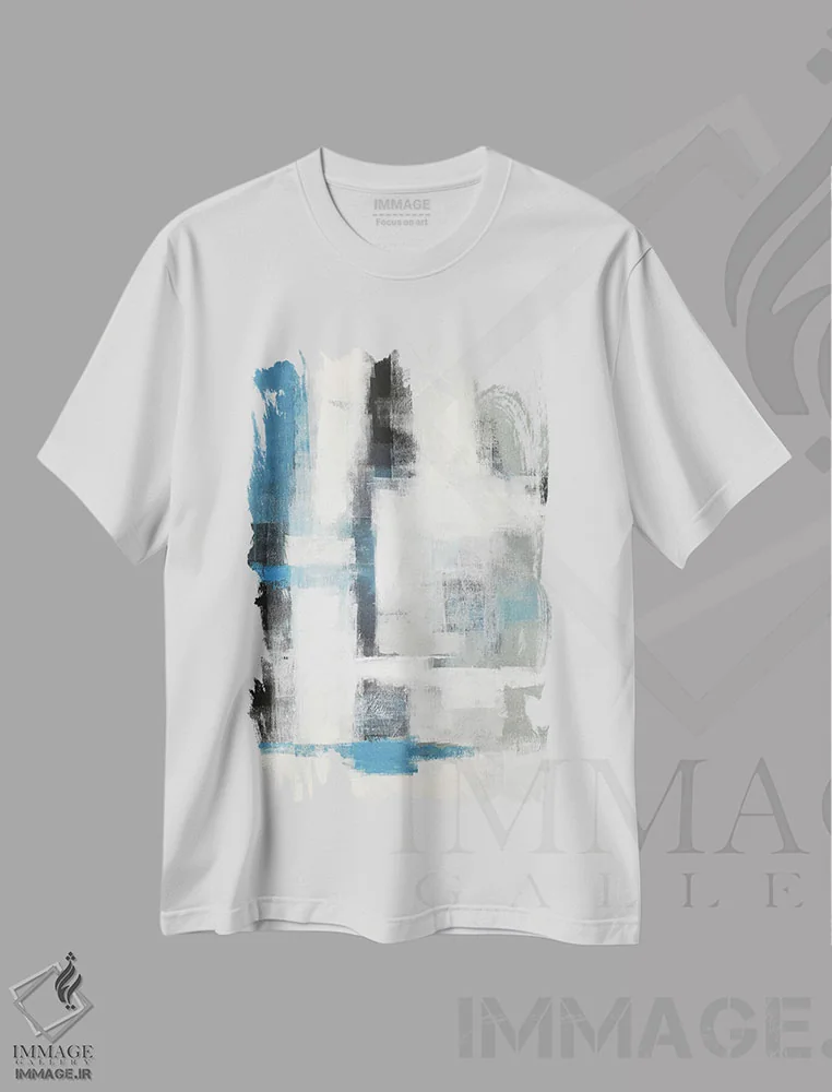 تیشرت سفید طرح دار خاطرات رودخانه دو اثر رادیانا کریستوا | فروشگاه ایماژ
