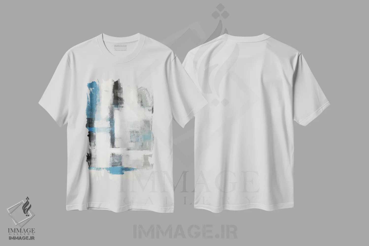 تیشرت سفید طرح دار خاطرات رودخانه دو اثر رادیانا کریستوا | فروشگاه ایماژ