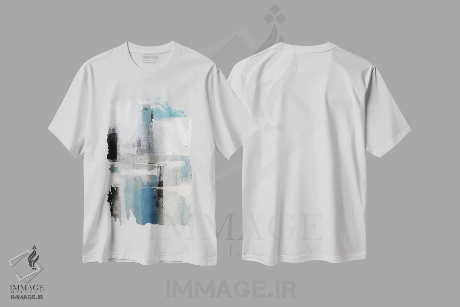 تیشرت سفید طرح دار خاطرات رودخانه یک اثر رادیانا کریستوا | immage.ir