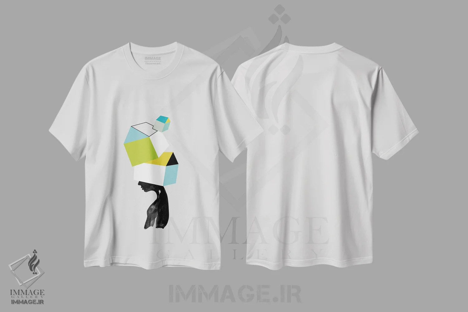 تیشرت سفید طرح دار دلتنگ خانه، هنر دیجیتال اثر دوزال | فروشگاه ایماژ