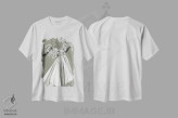 تیشرت سفید طرح دار کوتور جدید III، دست نقاشی و طراحی دستی اثر الی عظیزیان | فروشگاه ایماژ