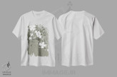 تیشرت سفید طرح دار کوتور جدید V، دست نقاشی و طراحی دستی اثر الی عظیزیان | فروشگاه ایماژ