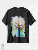 تیشرت مشکی طرح دار بهار، دکور معاصر اثر اریک برونی | فروشگاه ایماژ