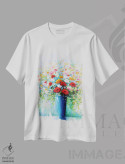 تیشرت سفید طرح دار بهار، دکور معاصر اثر اریک برونی | immage.ir