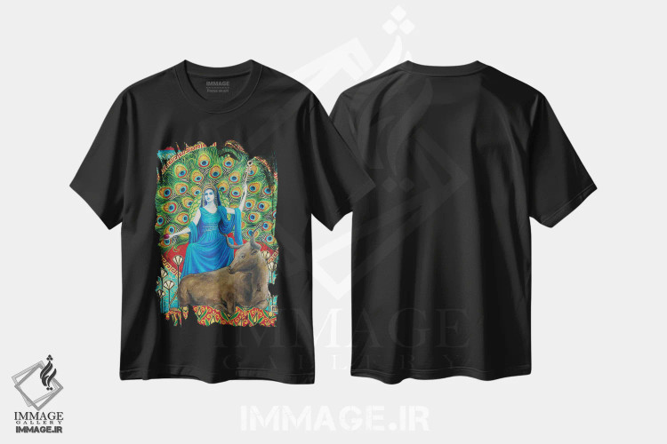 تیشرت مشکی طرح دار هرا: الهه ازدواج، مدیوم اثر امیلی بالیوت | immage.ir