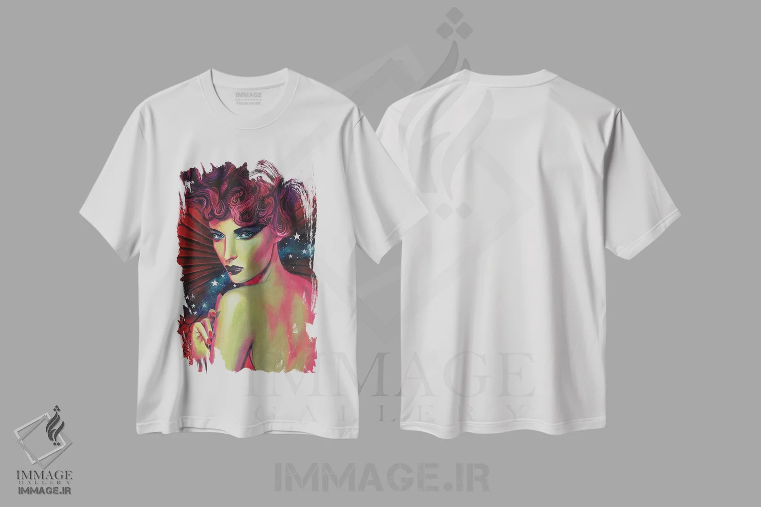 تیشرت سفید طرح دار مانیا: مادر ارواح شب، مدیوم اثر امیلی بالیوت | فروشگاه ایماژ