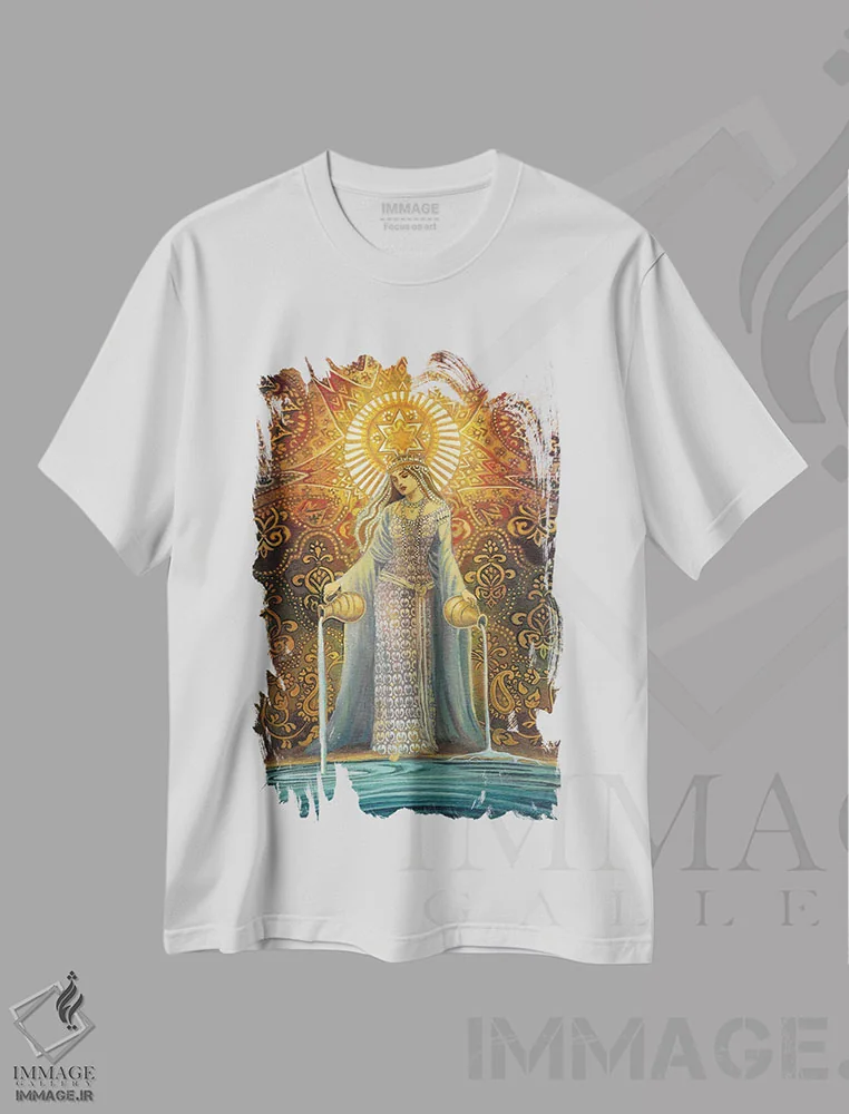 تیشرت سفید طرح دار ستاره: الهه امید، مدیوم اثر امیلی بالیوت | immage.ir