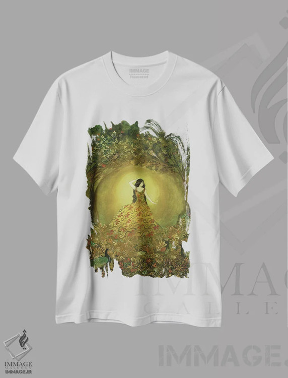تیشرت سفید طرح دار دیگ تابستان، مدیوم اثر امیلی بالیوت | immage.ir