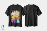 تیشرت مشکی طرح دار رنگین کمان خودت را نقاشی کن، تزئینی اثر اریکا سی. برادرز | immage.ir