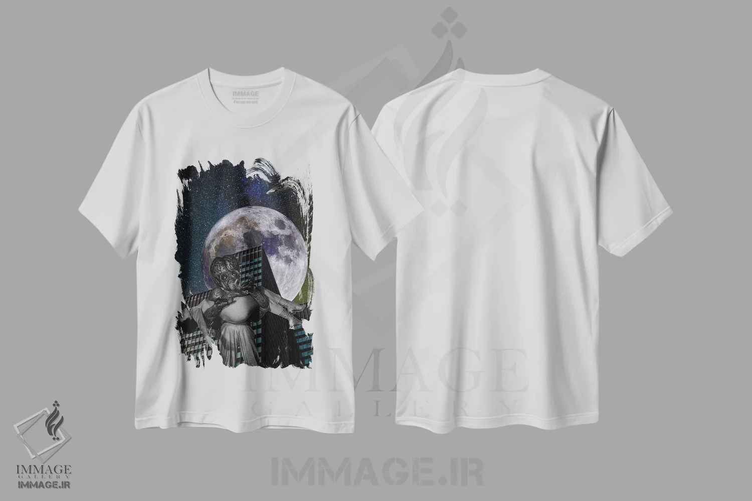 تیشرت سفید طرح دار ولنتاین من باش، تزئینی اثر اریکا سی. برادرز | immage.ir