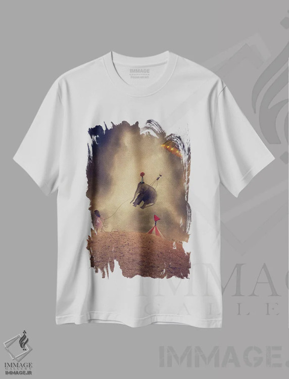 تیشرت سفید طرح دار سیرک را با خودم می برم، تزئینی اثر اریکا سی. برادرز | immage.ir
