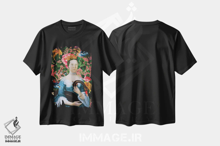 تیشرت مشکی طرح دار ملکه قو سیاه، تزئینی اثر اریکا سی. برادرز | immage.ir