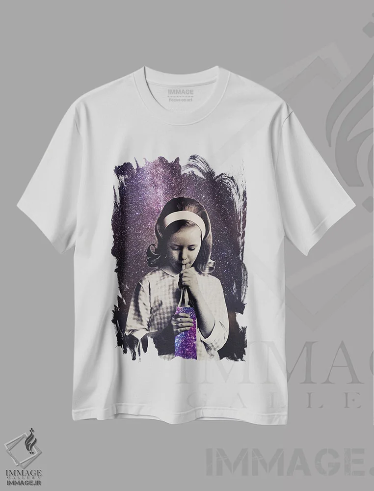 تیشرت سفید طرح دار اکلیل اصل من است، تزئینی اثر اریکا سی. برادرز | فروشگاه ایماژ