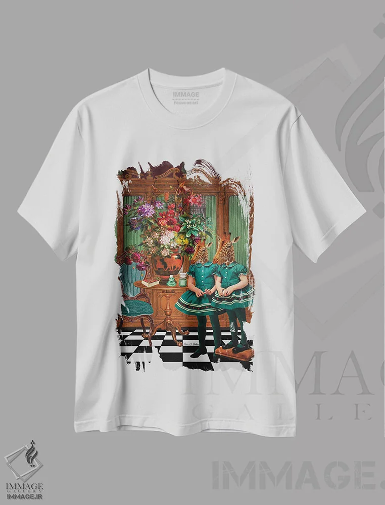 تیشرت سفید طرح دار ذهن های دوگانه، تزئینی اثر اریکا سی. برادرز | immage.ir