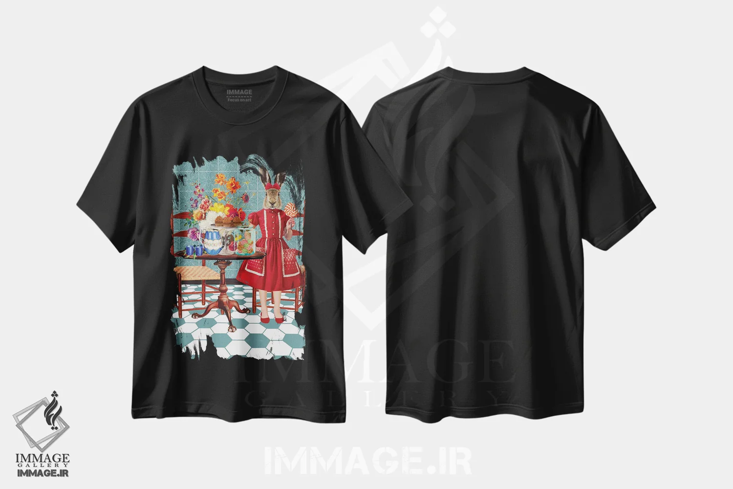 تیشرت مشکی طرح دار شیرینی ام کن، تزئینی اثر اریکا سی. برادرز | immage.ir