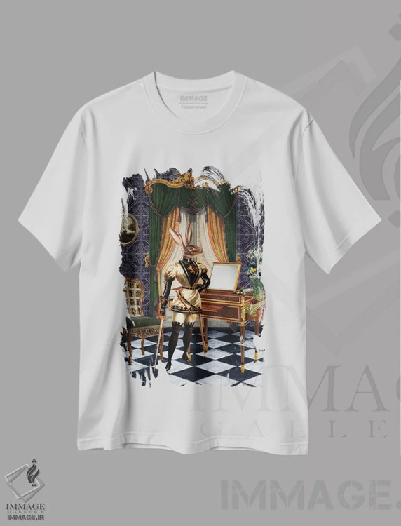 تیشرت سفید طرح دار زمان صبحانه، تزئینی اثر اریکا سی. برادرز | immage.ir