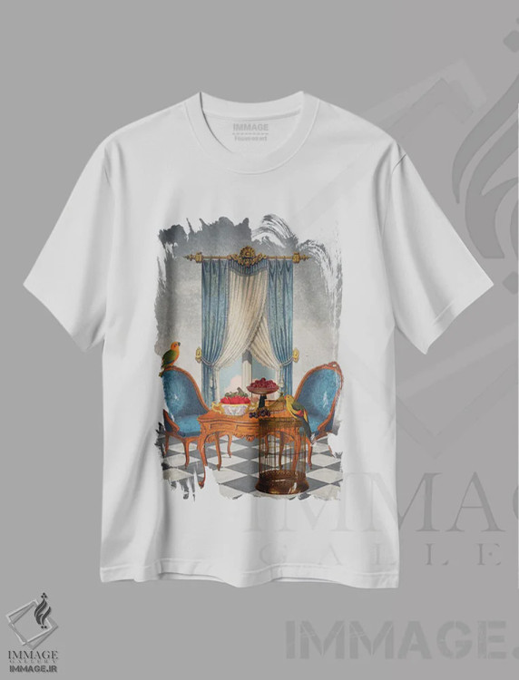 تیشرت سفید طرح دار بیایید گپ بزنیم، تزئینی اثر اریکا سی. برادرز | immage.ir