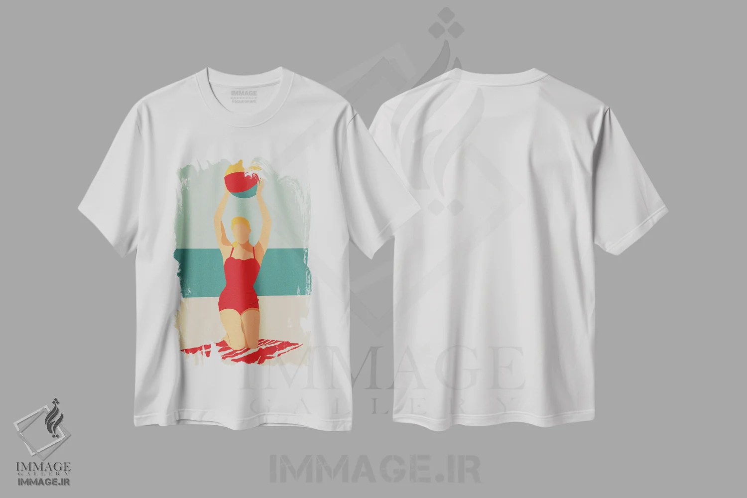 تیشرت سفید طرح دار تابستان ۲۰۲۰، دکور ساحلی اثر اریکا سی. برادرز | immage.ir