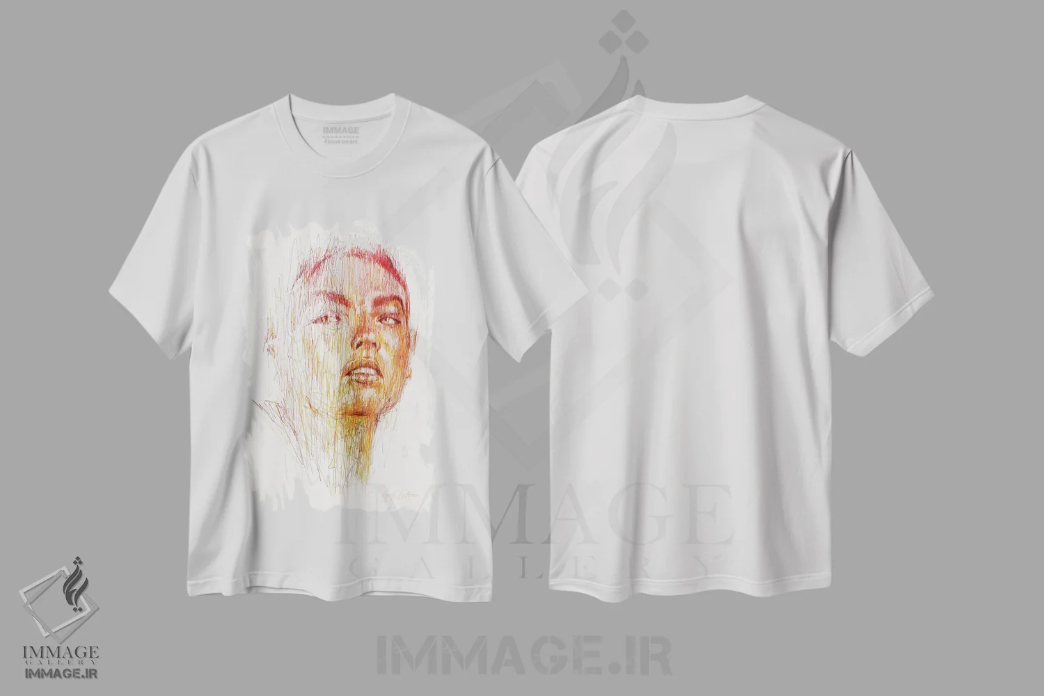 تیشرت سفید طرح دار همچون آفتاب پرست، هنر آمریکایی آفریقایی تبار اثر ریک سنتنو | immage.ir
