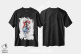 تیشرت مشکی طرح دار ماریو، هنر فاخر معاصر اثر ریک سنتنو | فروشگاه ایماژ