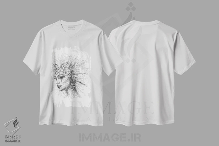 تیشرت سفید طرح دار آوانگارد، هنر فاخر معاصر اثر ریک سنتنو | immage.ir