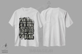 تیشرت سفید طرح دار رم، تزئینی اثر ارین کلارک | immage.ir