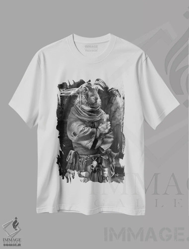 تیشرت سفید طرح دار مارشال آبادی واترشیپ، دکوراسیون جایگزین اثر جف اچواریا | فروشگاه ایماژ