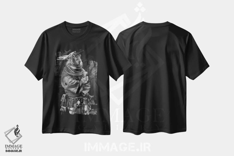 تیشرت مشکی طرح دار مارشال آبادی واترشیپ، دکوراسیون جایگزین اثر جف اچواریا | immage.ir