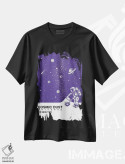 تیشرت مشکی طرح دار غبار کیهانی، هنر دیجیتال اثر انکل دیکا | فروشگاه ایماژ