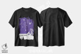 تیشرت مشکی طرح دار غبار کیهانی، هنر دیجیتال اثر انکل دیکا | فروشگاه ایماژ