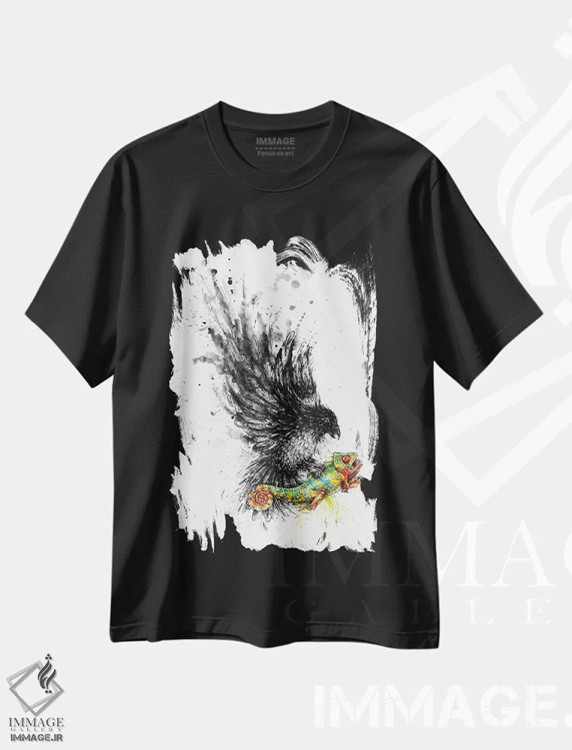 تیشرت مشکی طرح دار یکنواختی بازمی گردد، دکوراسیون جایگزین اثر انکل دیکا | immage.ir